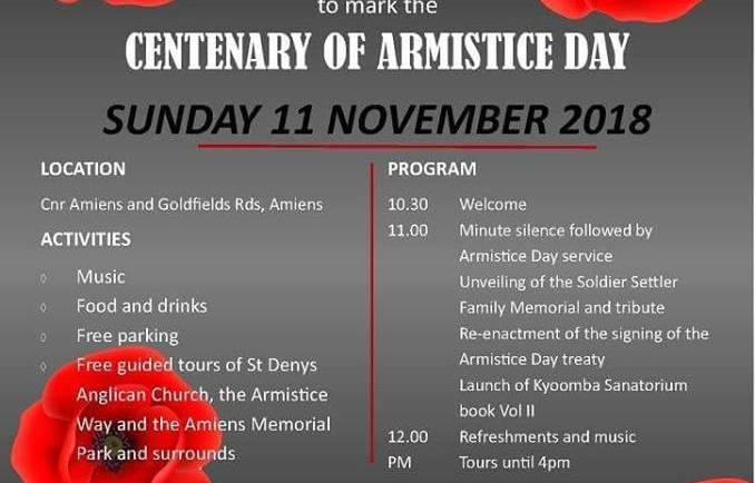 The Amiens Legacy Centre Sunday 11th November 2018